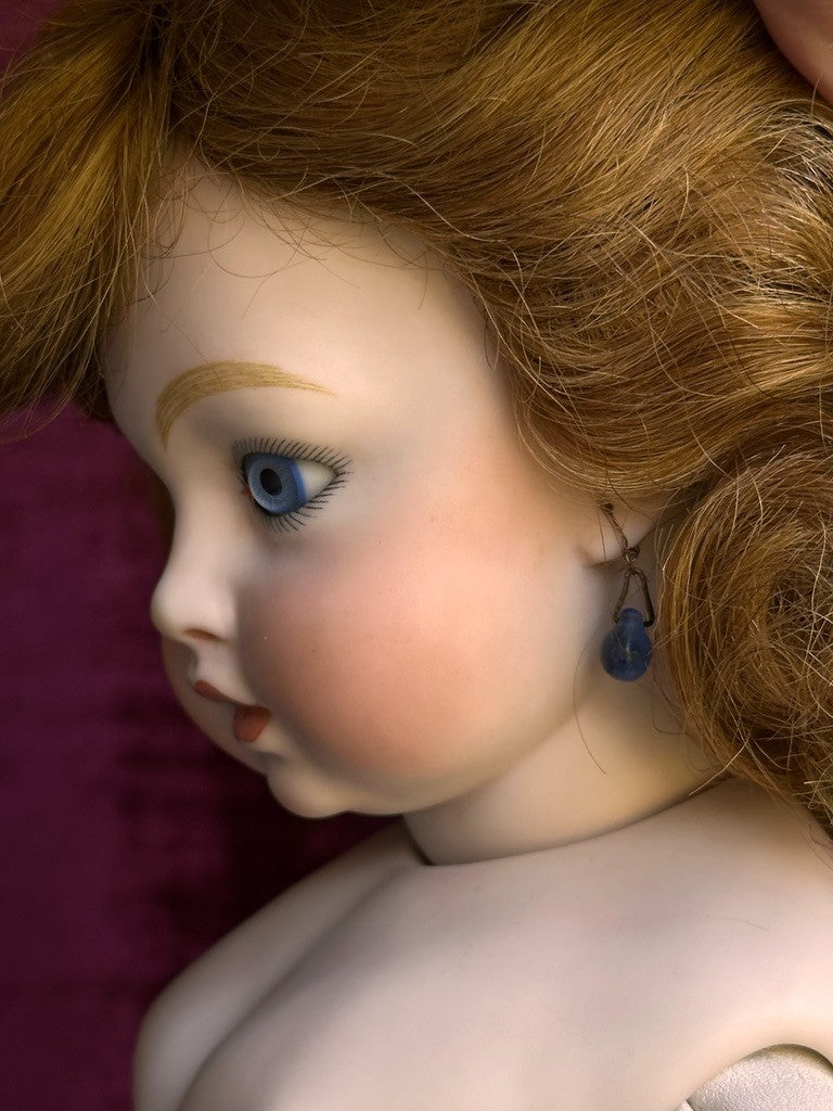 Vintage 1961 Bisque 21” Reproduction of Antique French Bru Circle Dot Doll