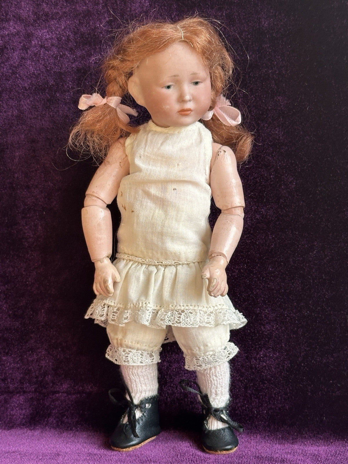 Antique German 7” Kammer Reinhardt 101 Marie Bisque Head Doll