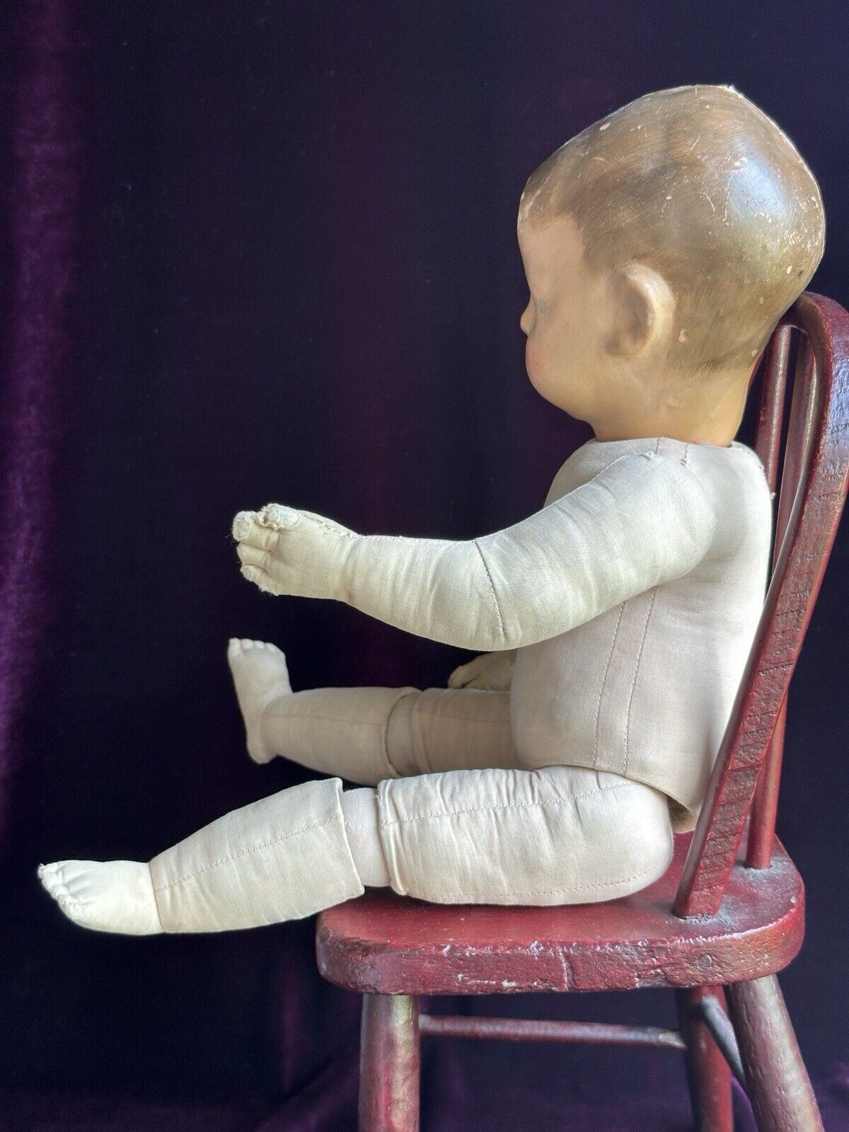 Rare Antique 1911 Kathe Kruse + Reinhardt Doll I Ball Jointed Swivel Head Boy