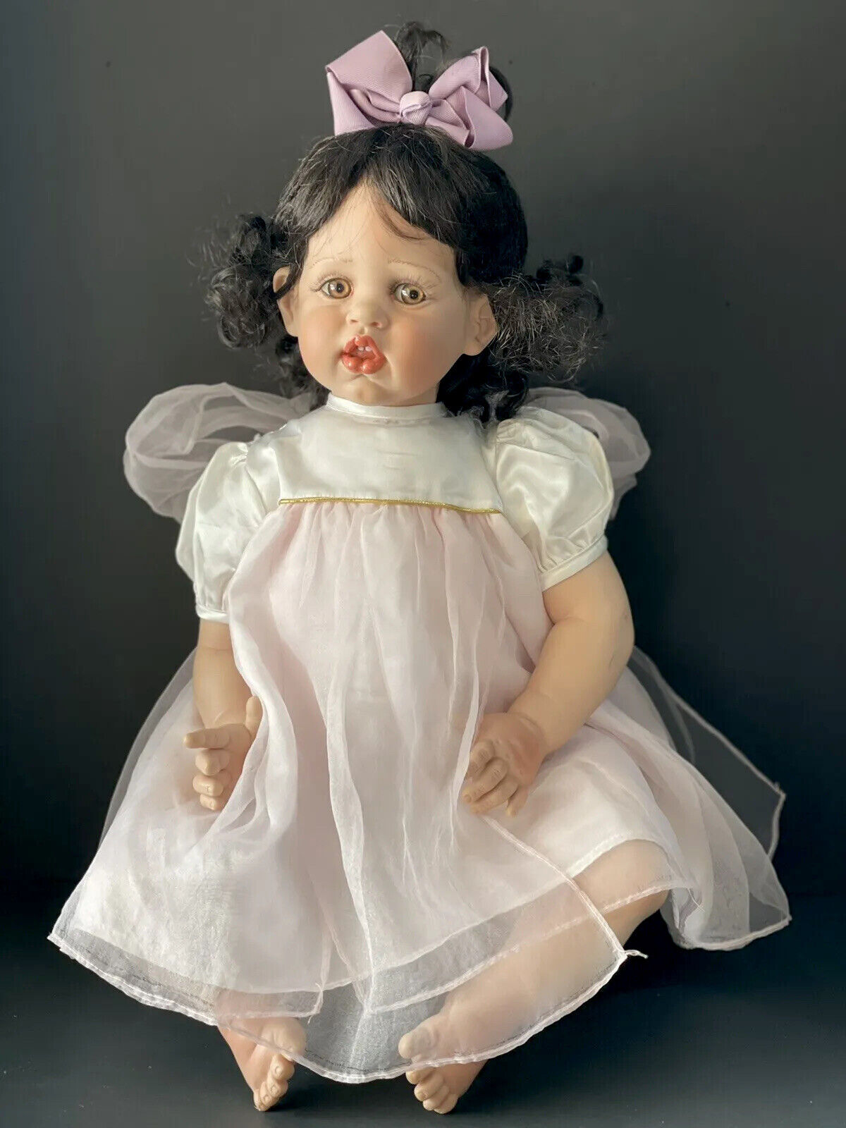 Collectible Vinyl 25” Doll “Cherish” by Fayzah Spanos 1996 LE 1000