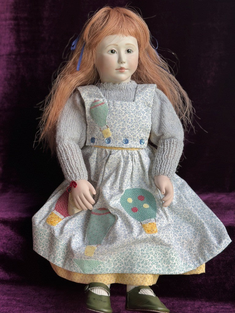 Large Collectible 20" Wooden/Porcelain Lynne & Michael Roche Claudine LE Doll