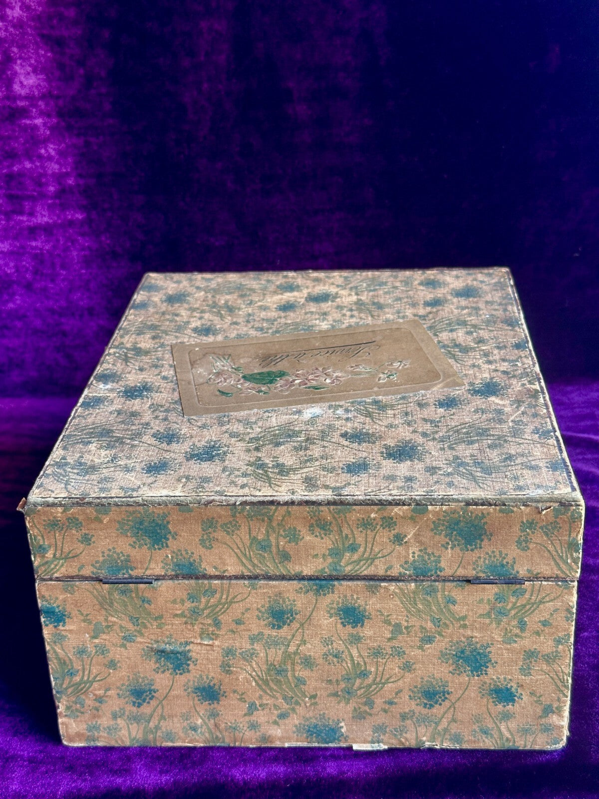 Antique All Original French Doll China Tea Service Set in Presentation Box
