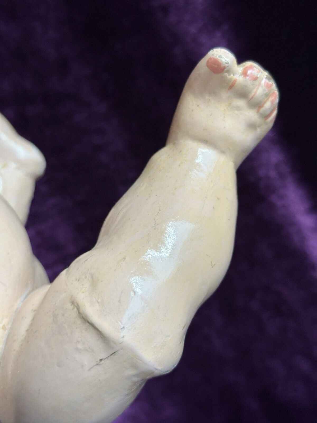 Antique American Schoenhut 14” Wood Baby Doll