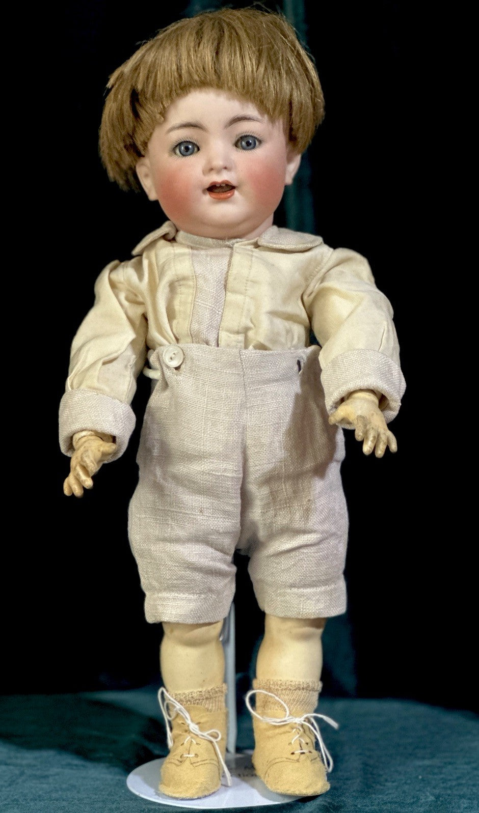 Antique German Kammer & Reinhardt Simon Halbig 16” Toddler Doll Bisque Head