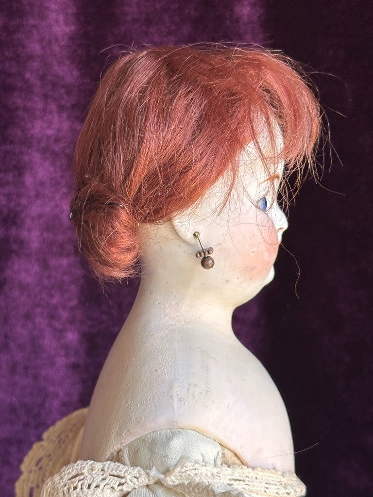 Rare Antique German 18” Belton Solid Domed Bisque Shoulder Head Fashion Doll