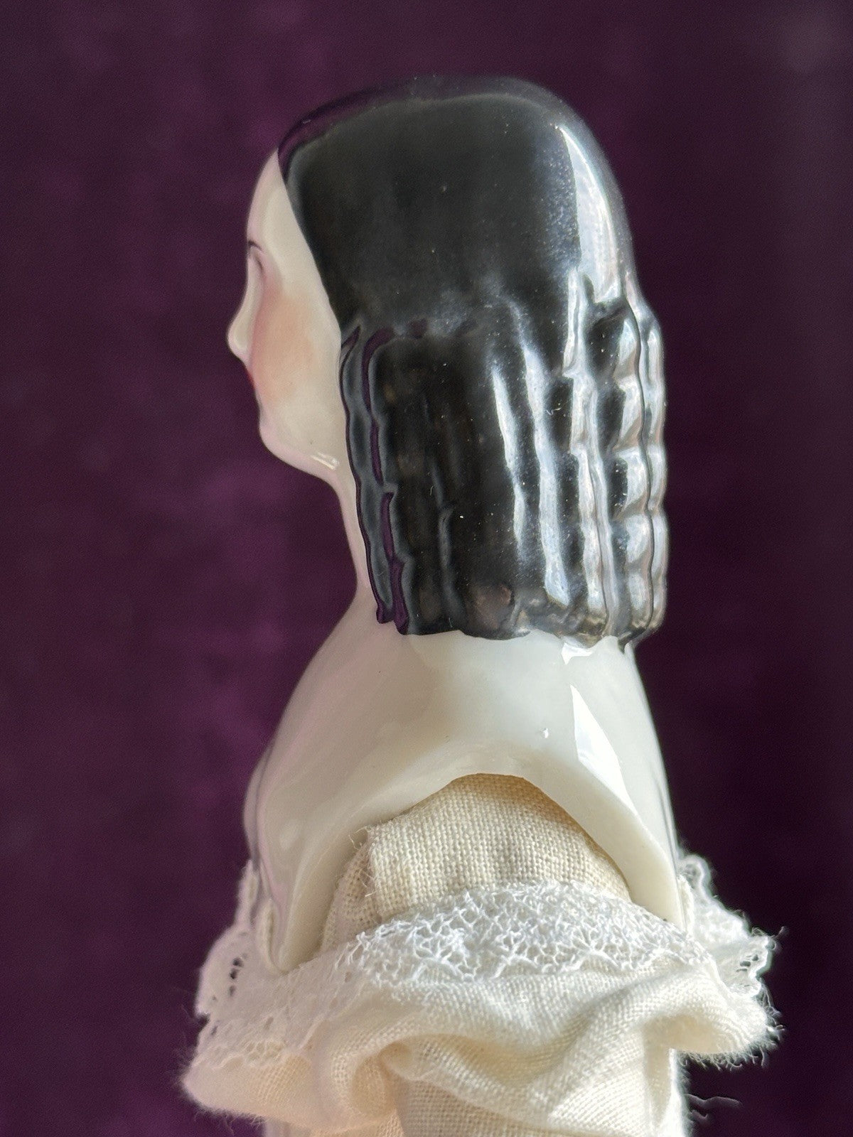 Vintage Petite 9.5” Reproduction of Antique German Lydia China Doll