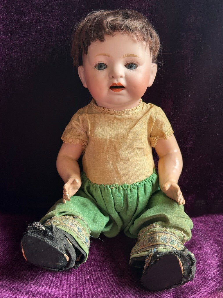 Antique Japanese 12.5” Morimura Brothers Asian Baby Doll with Original Outfit