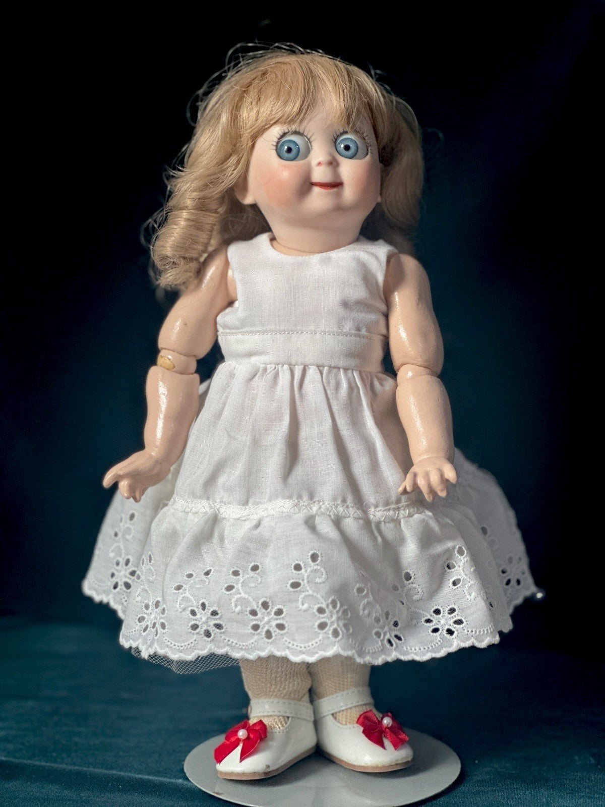 Lot Of 2 Vintage Reproduction of Antique German JDK 221 Googly Eyes 11” Dolls