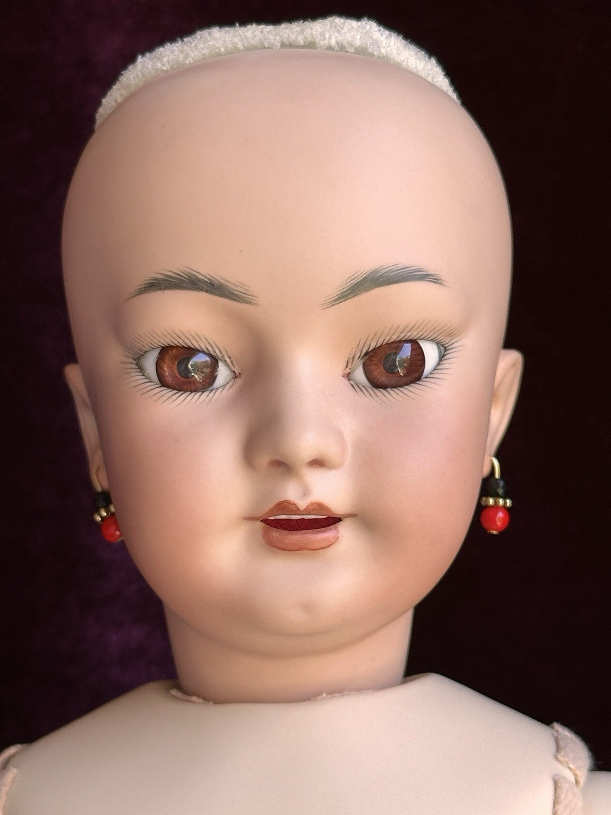 Vintage 21.5” Porcelain Repro. of Antique German Simon Halbig 1129 Oriental Doll