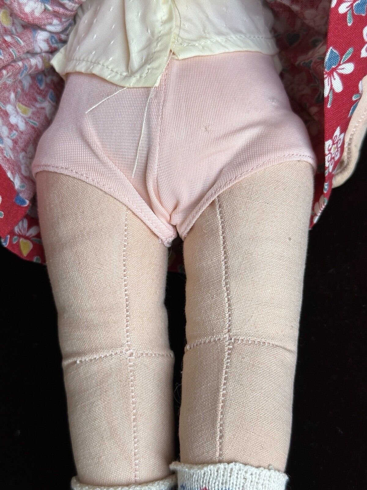 Antique/Vintage German Kathe Kruse 13.75” Cloth Character Girl Doll