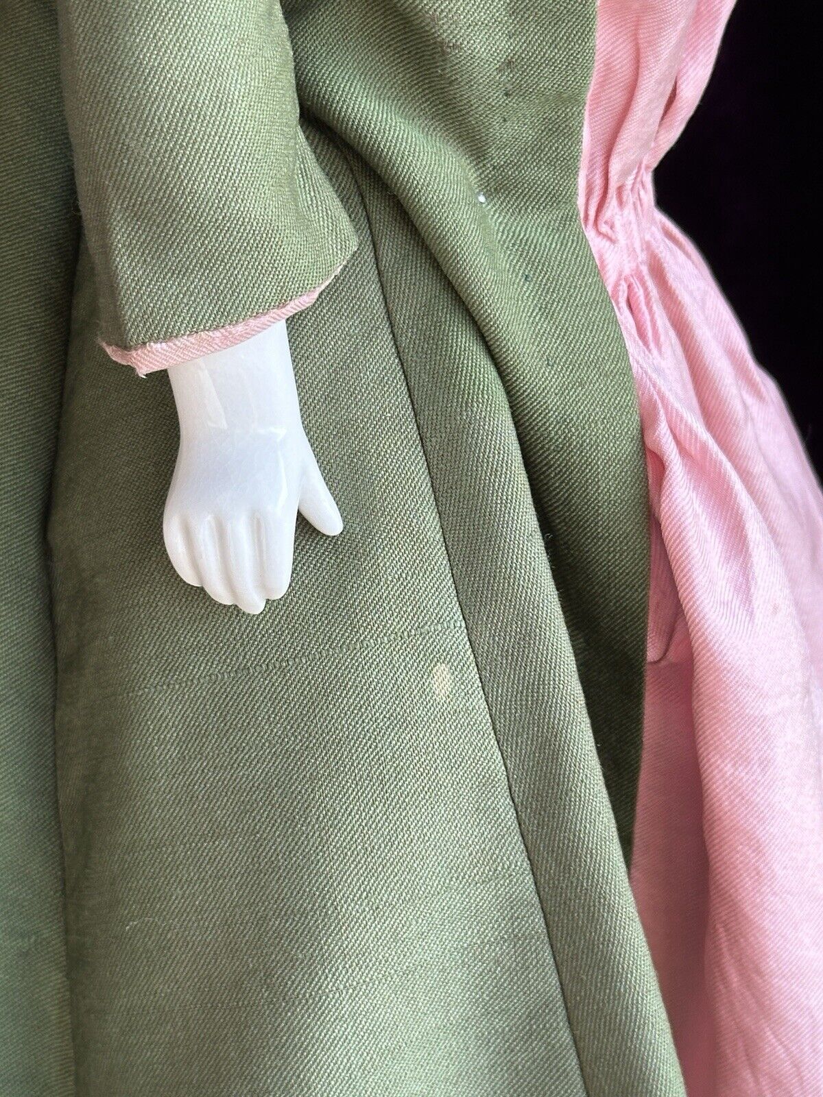 Antique German 20” Flat Top Highbrow China Shoulder Head Doll