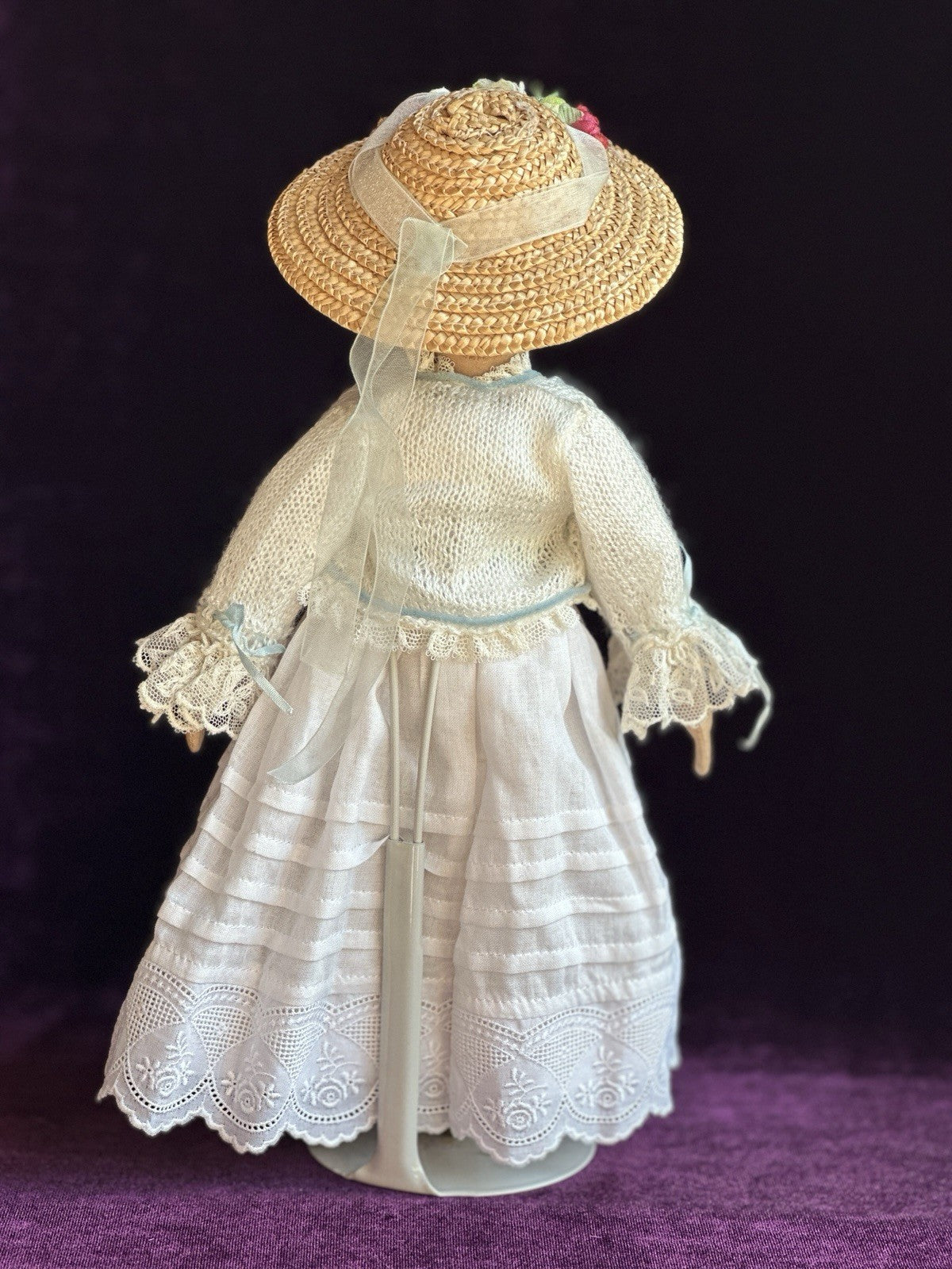 Collectible 10.5” UFDC Artist Gail Wilson Izannah Walker Repro Cloth Doll