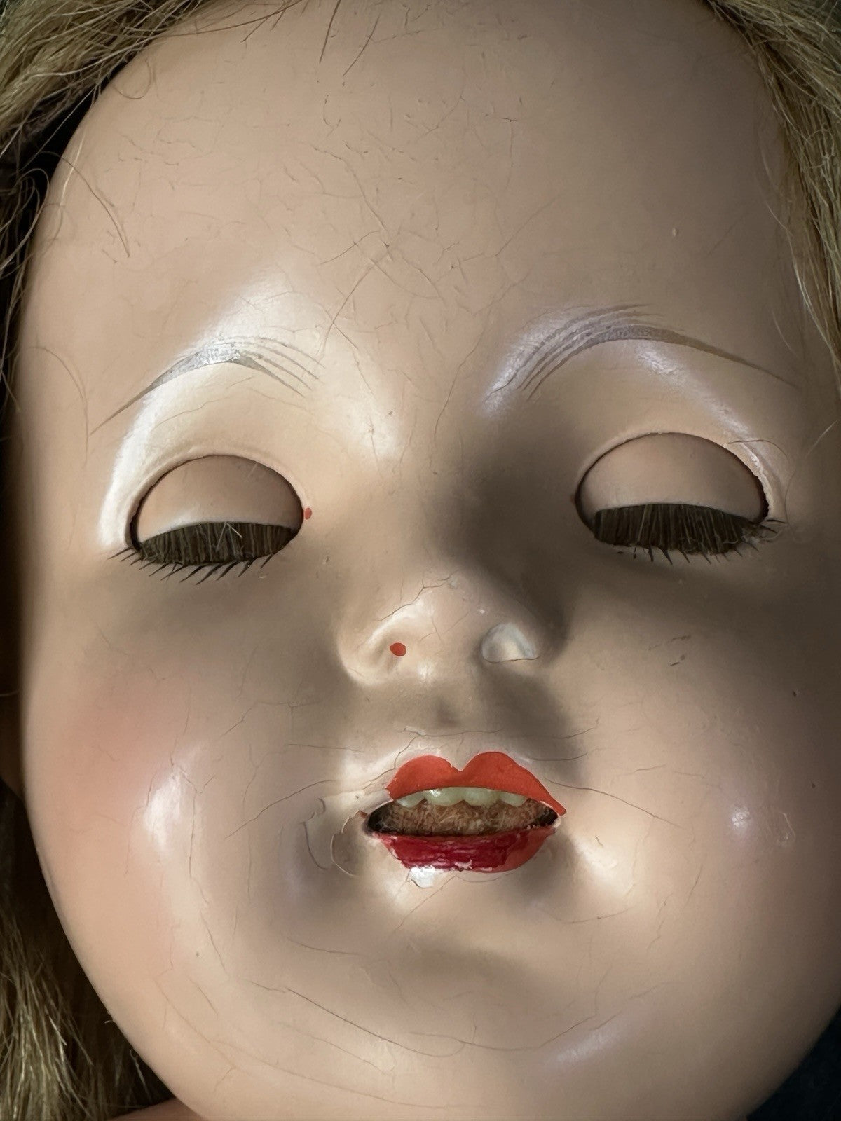 Rare Vintage 1930s Effanbee Composition Mary Ann Lovums 19” Doll Original Tag