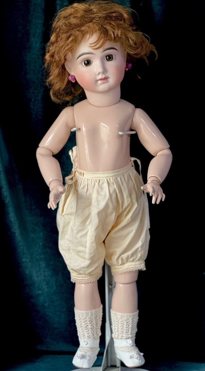 Vintage Reproduction of Antique French Andre Thuillier A.14.T. 24” Doll