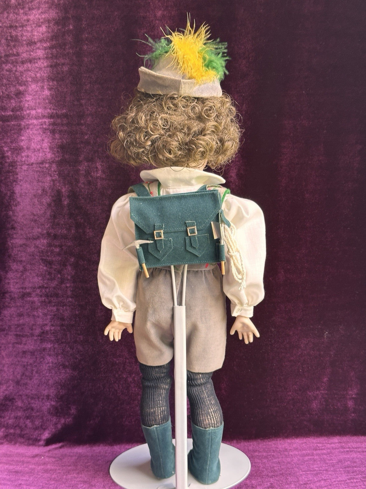 Vintage 18” Porcelain Composition Reproduction of Antique Simon Halbig Boy Doll