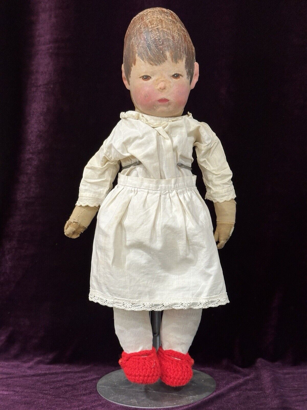 Antique German 17” Early Kathe Kruse Type 1 Wide Hips Doll