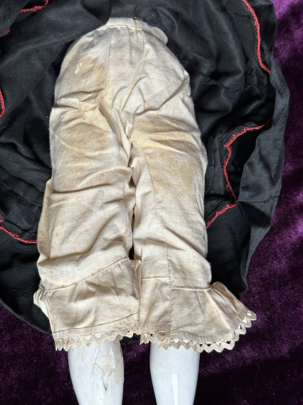 Antique German 19” Flat Top Highbrow China Shoulder Head Young Lady Doll