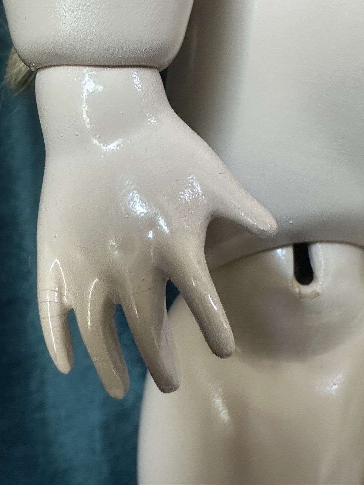 Vintage Artist Reproduction of Antique French Bru Jne 20” Doll Porcelain Head