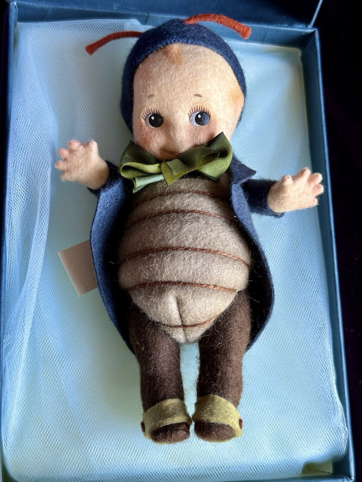 Collectible 6” John Wright Peeper Kewpie Bug Felt Doll in Box LE 250