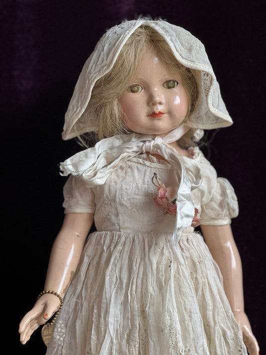 Vintage Original Dewees Cochran 17” Effanbee American Children Composition Doll