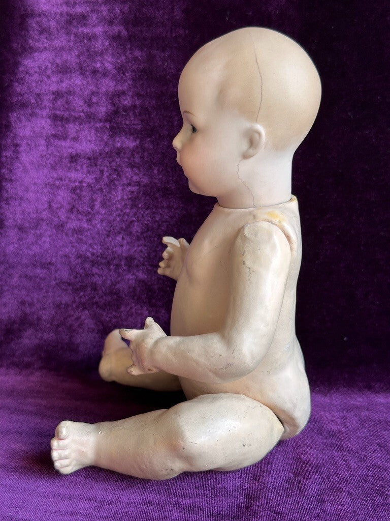 Antique German 10.5” Swaine & Co. DV Lori Bisque Head Baby Doll