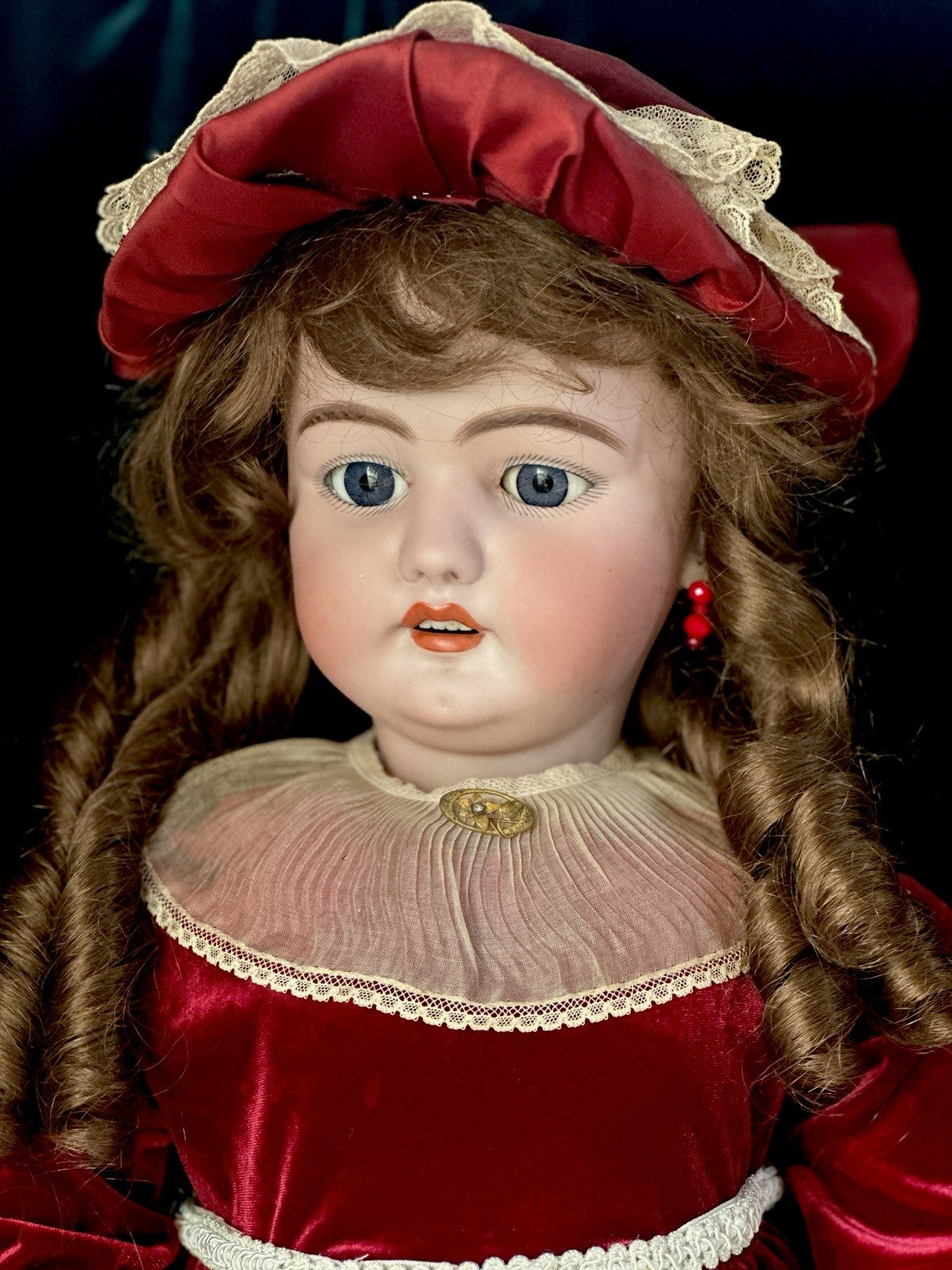 Large Antique German 32" Simon Halbig 1079 Dep Bisque Head Doll