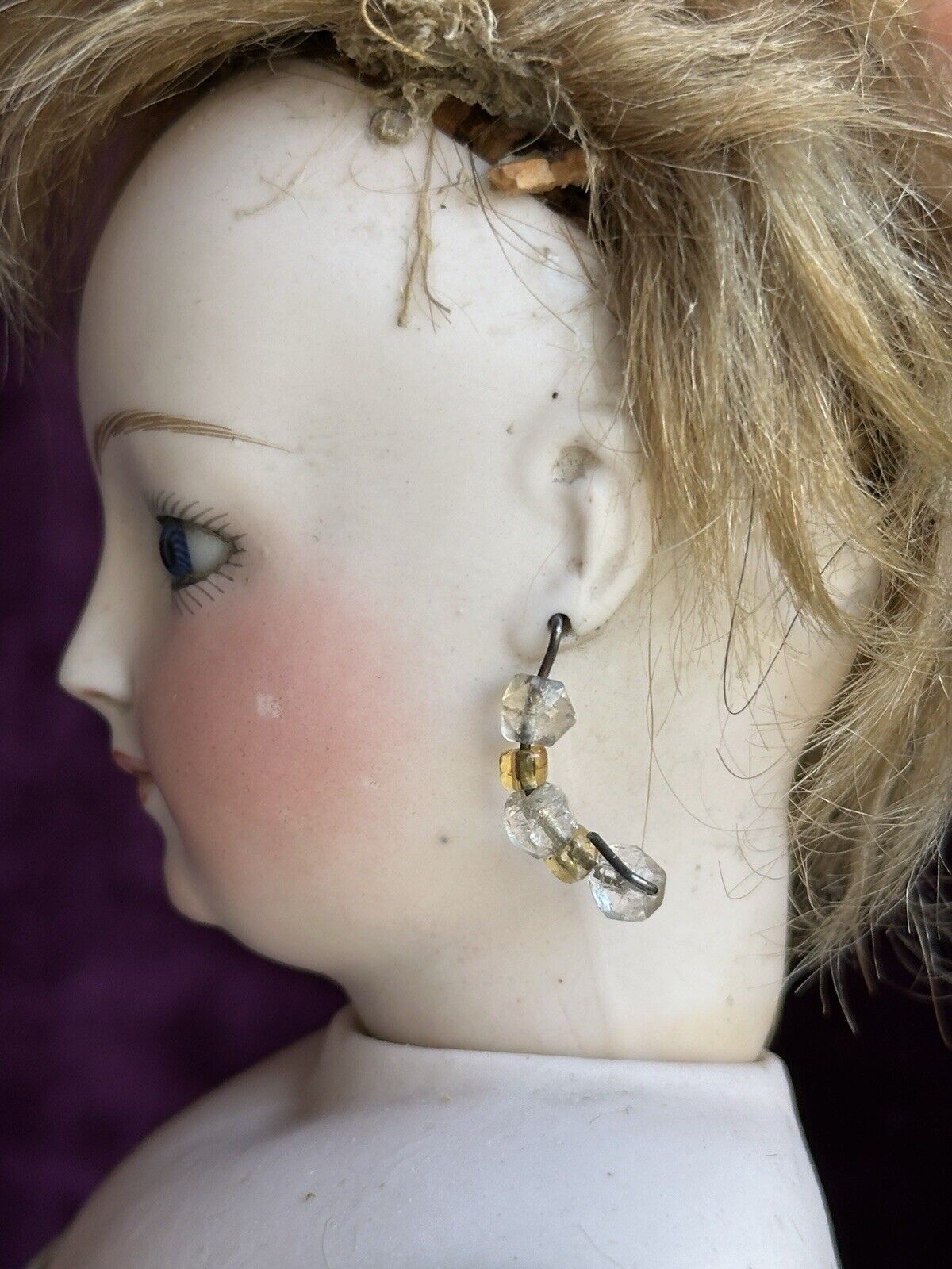 Antique French 15” Louis Doleac Bisque Head Fashion Depose Poupee Doll