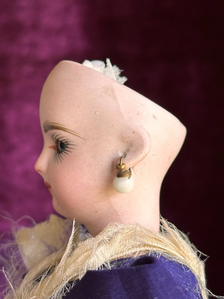 Rare Antique French Petite 11" Jumeau (?) Bisque Head Regional Fashion Doll