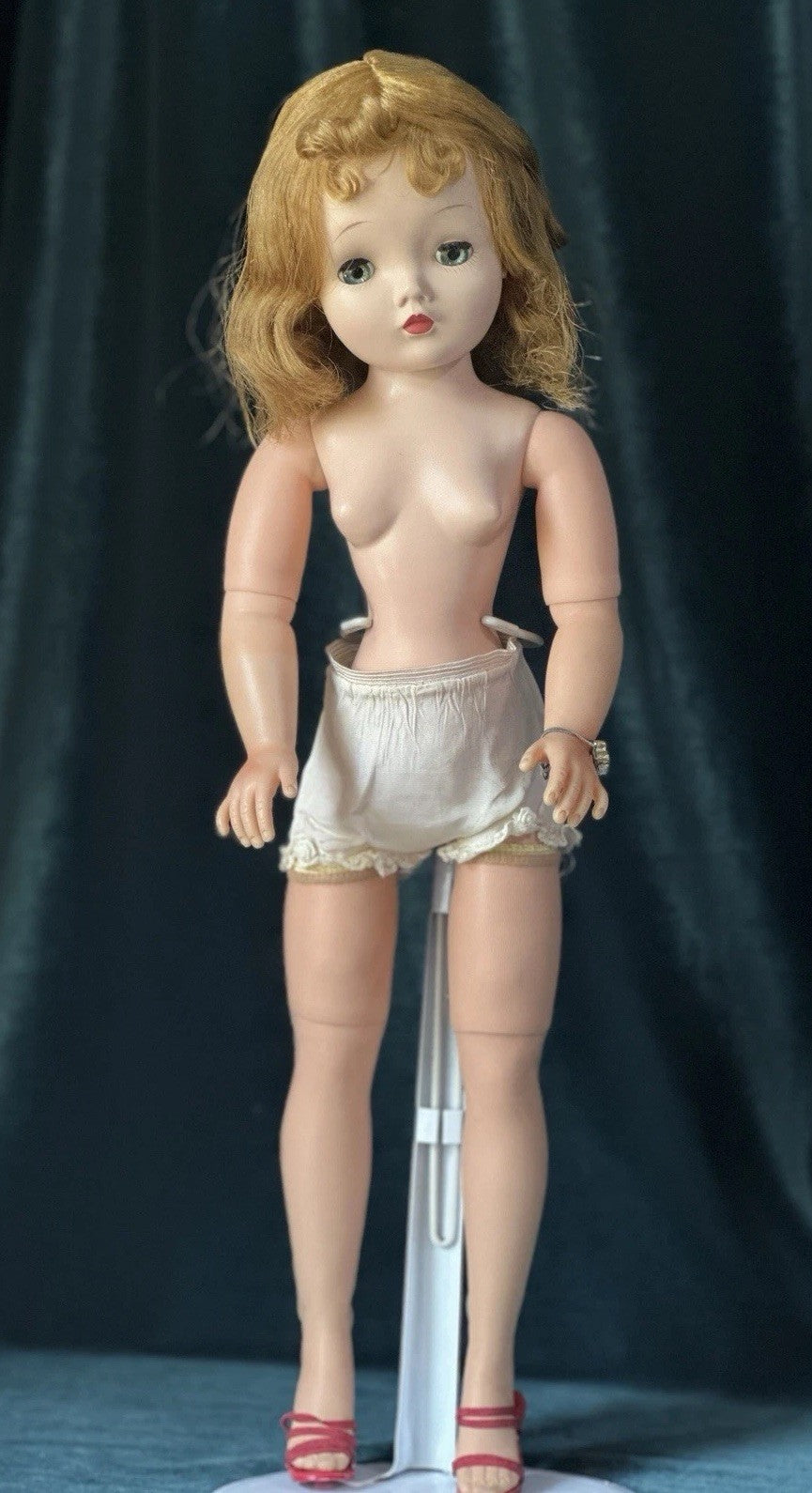 Vintage 1950’s Madame Alexander 20” Cissy Hard Plastic Doll Tagged Dress