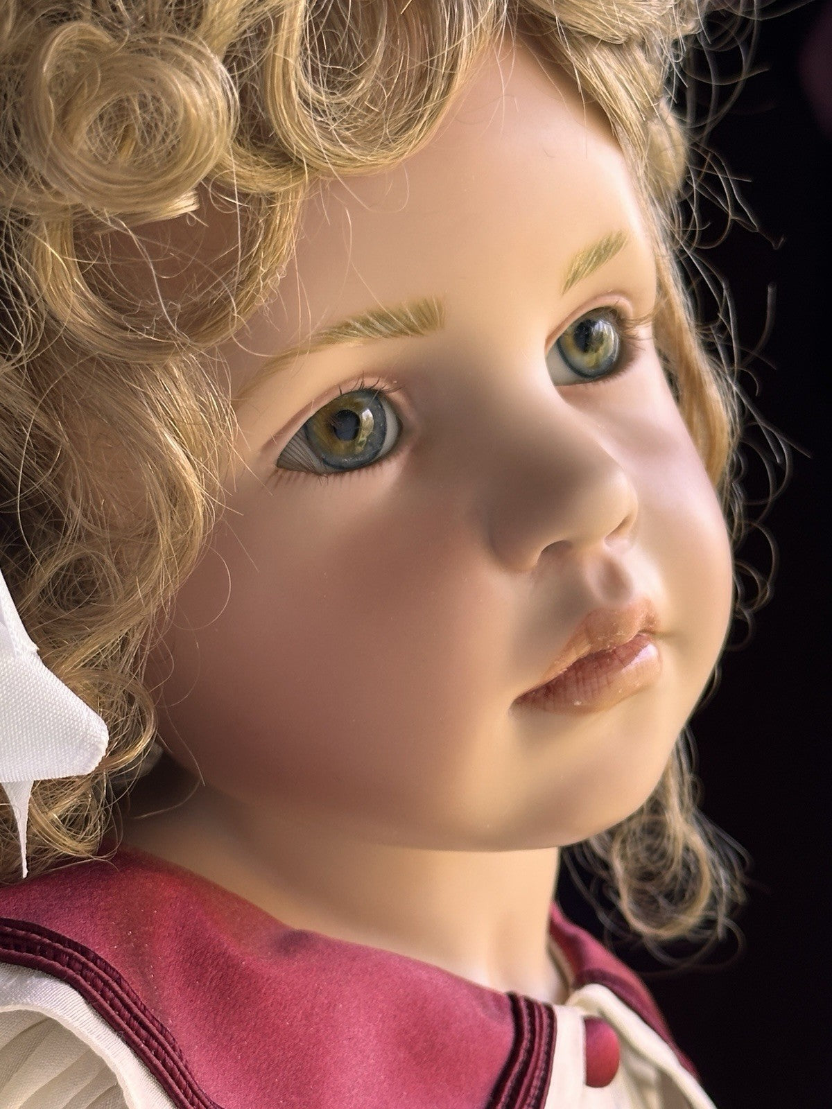 German 31” Hildegard Gunzel Wax Over Porcelain May Doll NIB LE Europe 35