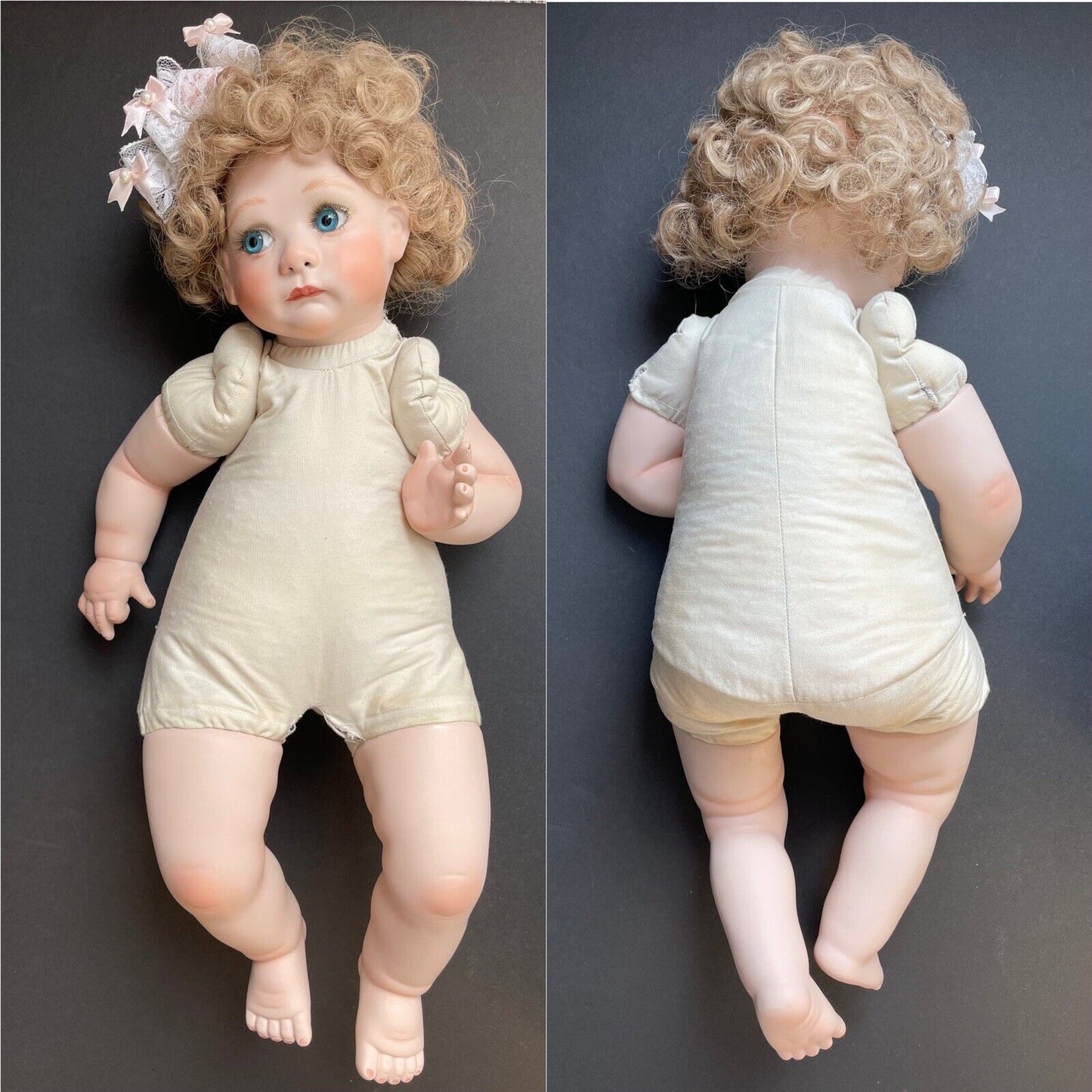 Collectible Handmade Artist Girl Doll on Toilet LE 25