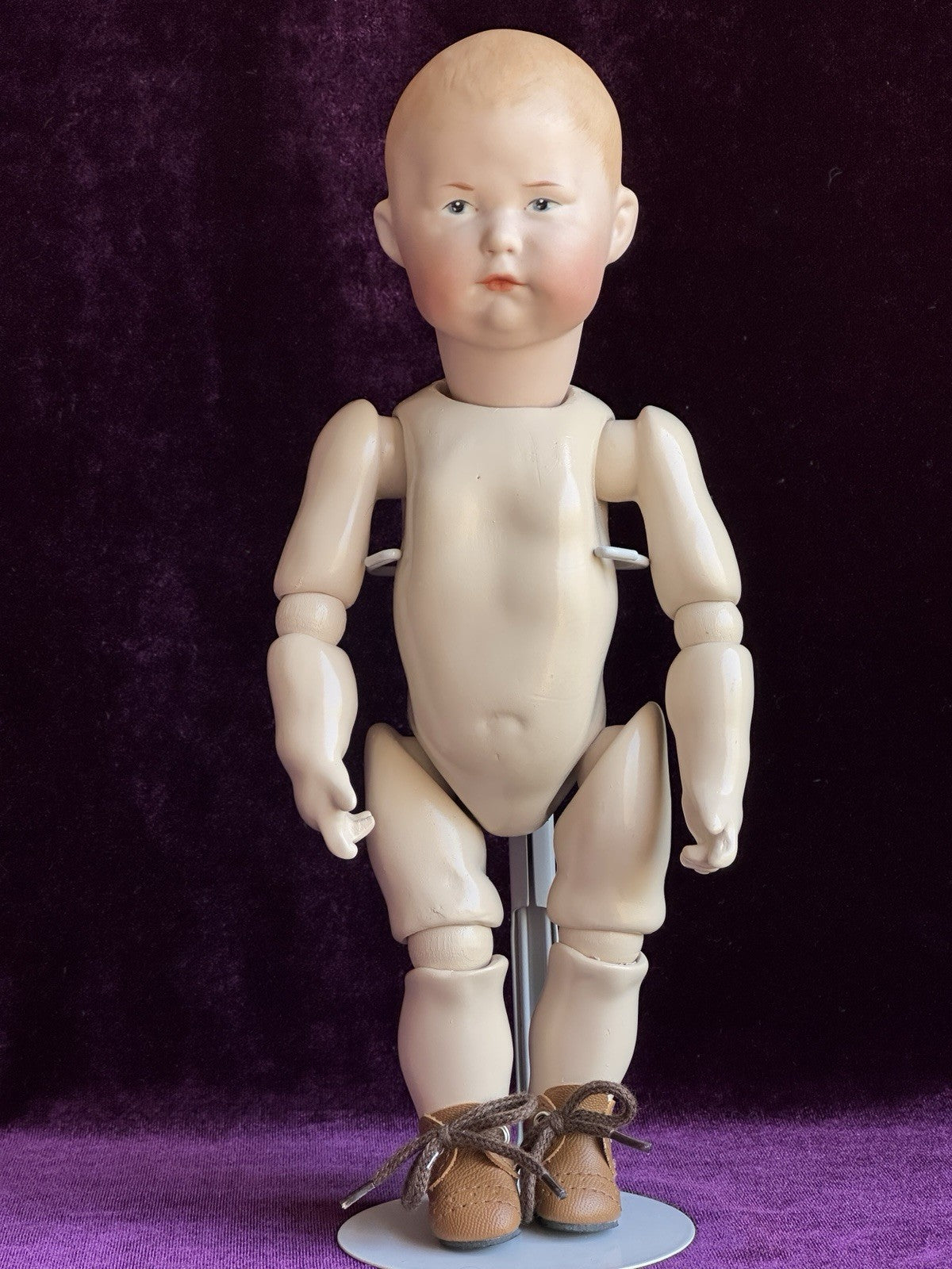 Porcelain Branka Schärli Repro of Antique Gebruder Heubach 7744 Character Doll
