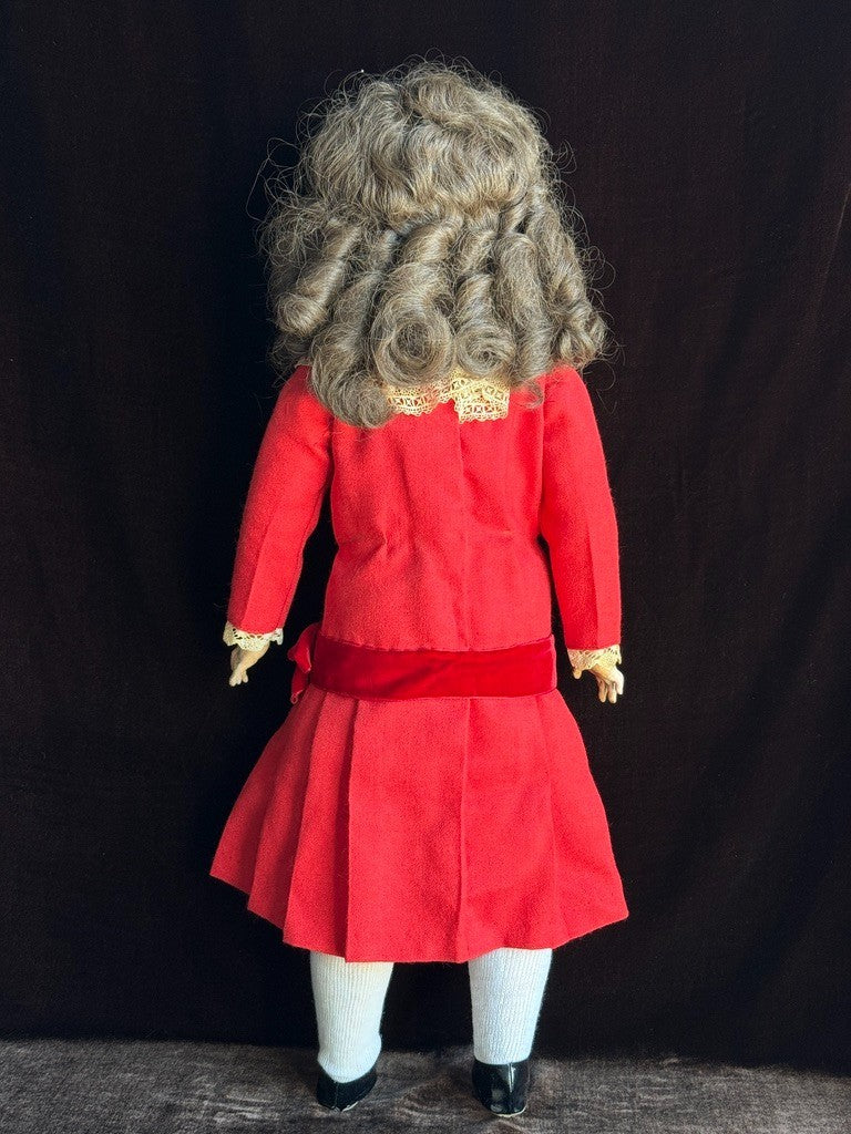 Antique German 25.5” Alt Beck Gottschalck 136 Bisque Head Doll
