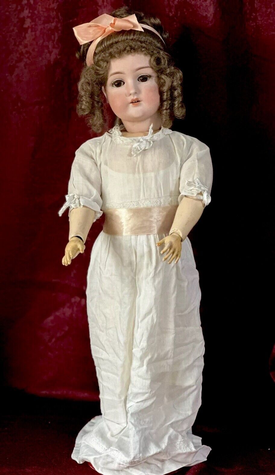 Antique German 22” Doll Pansy I Bisque Head Composition Body