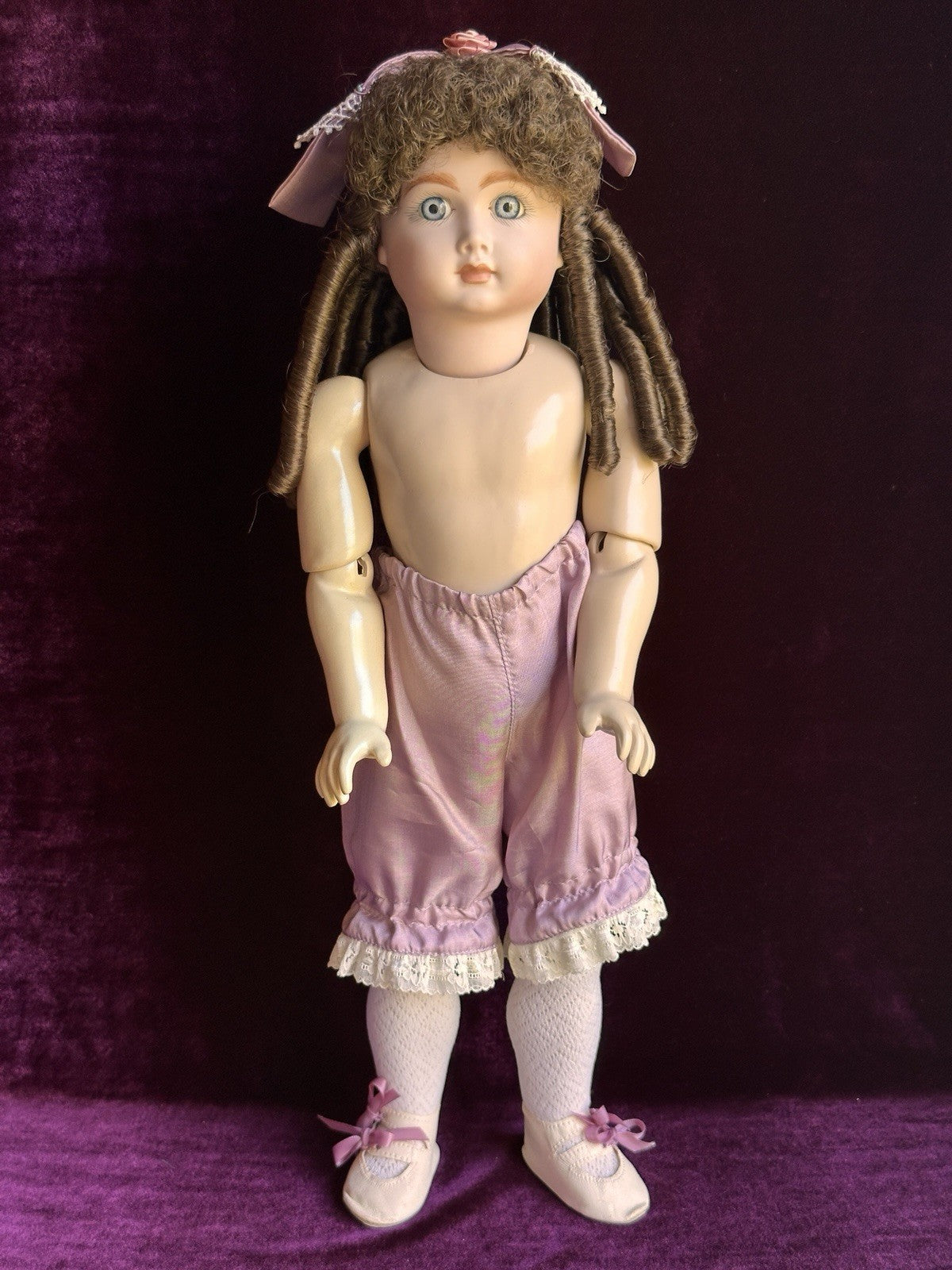 Porcelain Composition 18” Reproduction of Antique French Andre Thuillier Doll