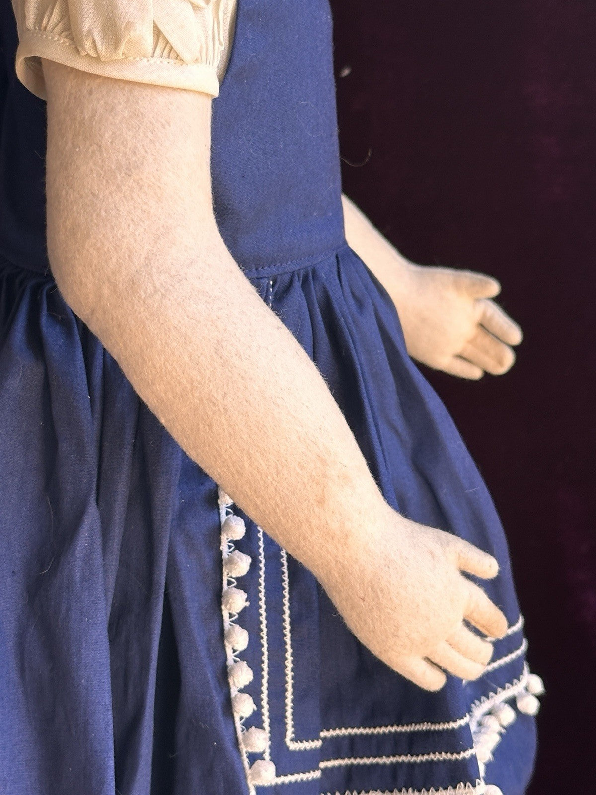 Large Vintage Italian 22” Lenci 300 Series Felt Doll