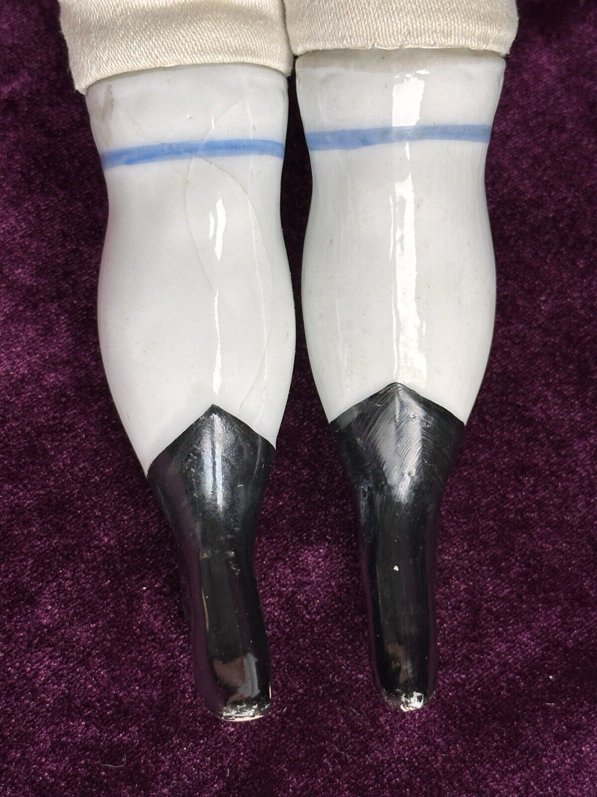 Antique German 22.5” Flat Top Highbrow China Shoulder Head Doll