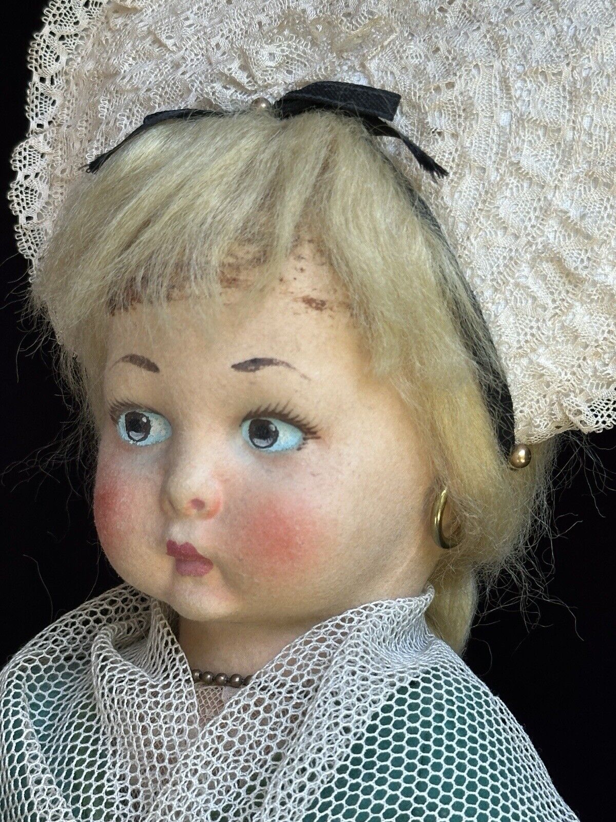 Vintage Italian Lenci 19” Felt Doll in Regional Torino Costume with Tags