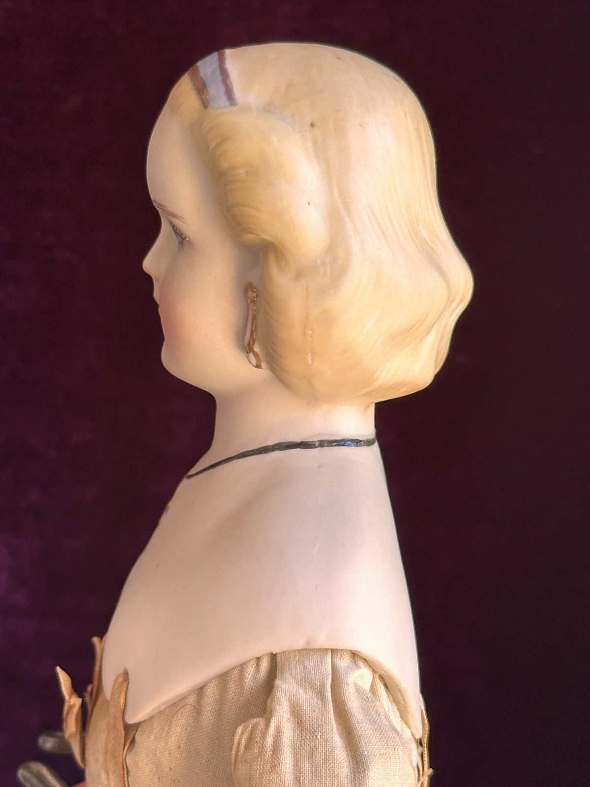 Vintage 1957 18” Reproduction of Antique German China Parian Fashion Doll