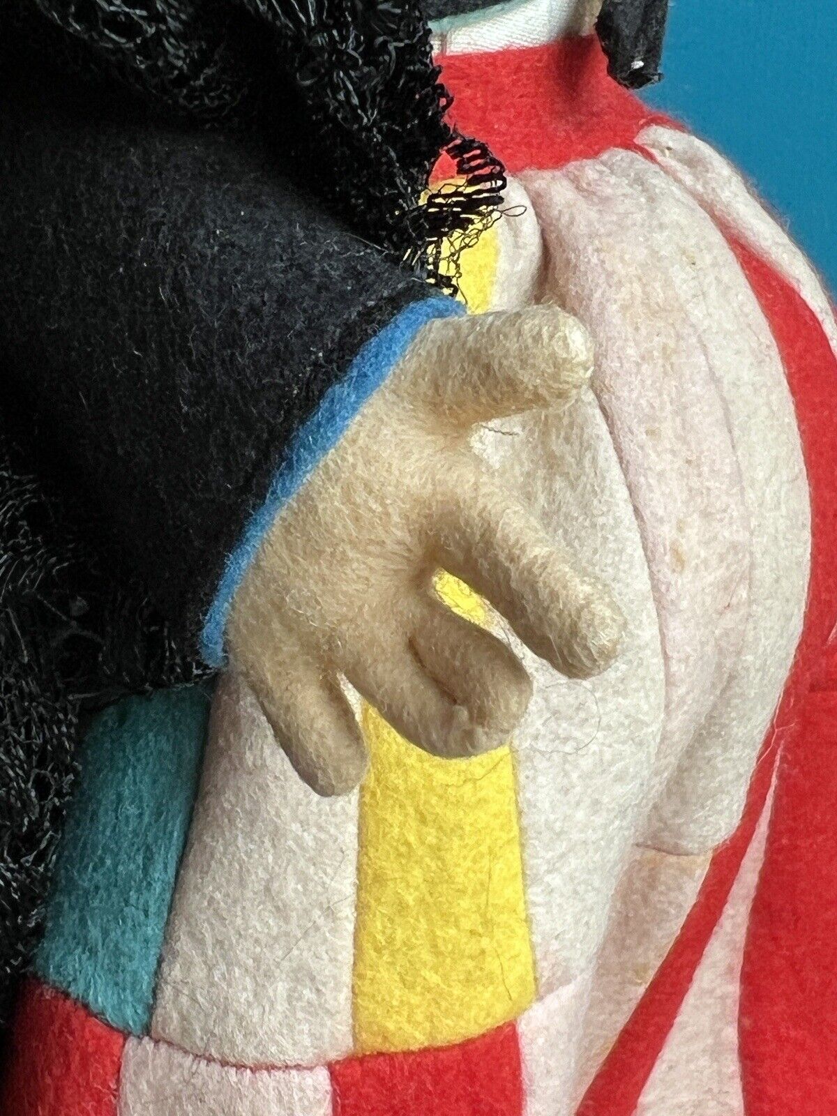 All Original Vintage Italian Lenci 14” Rita Lucia Felt Doll with Tag