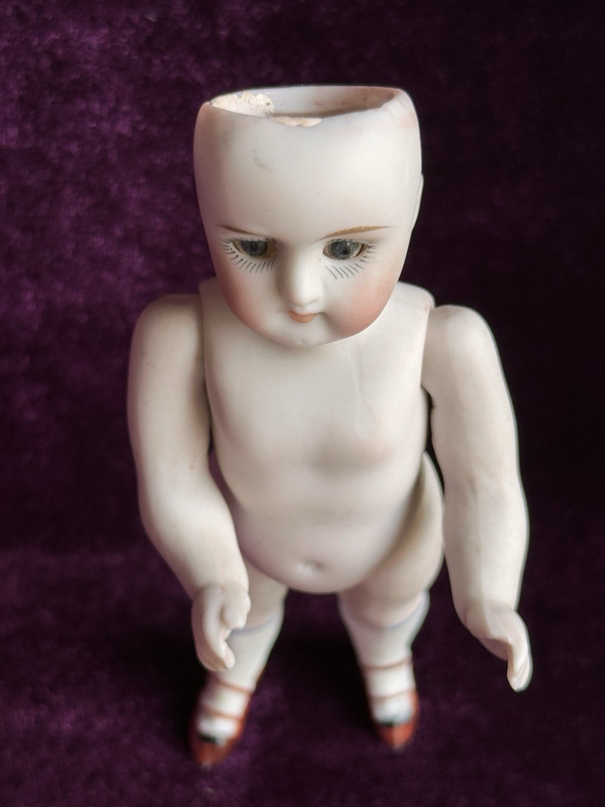 Antique German 5” Kestner 130 All Bisque Mignonette Doll Open Closed Mouth