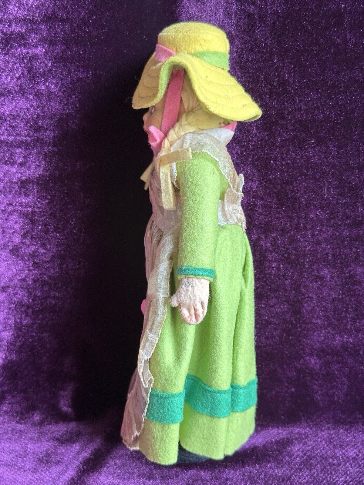 Vintage Italian 9” Lenci Mascotte Felt Cloth Doll with Tags