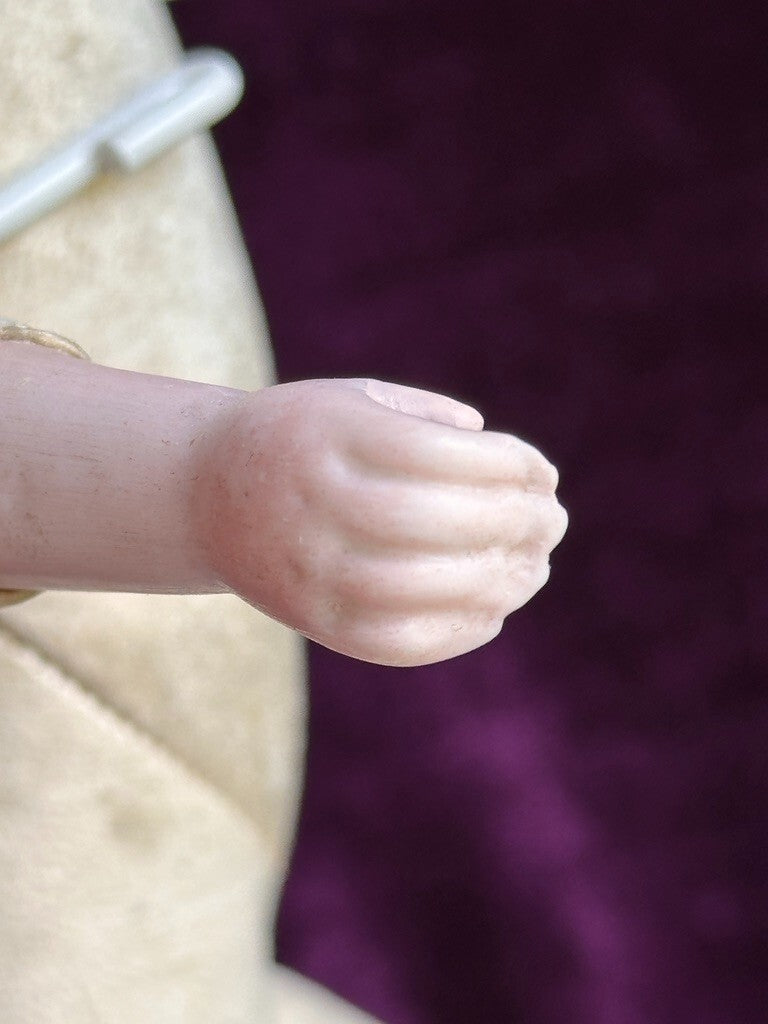 Rare Antique German 12" Simon Halbig 940 Solid Domed Head Closed Mouth Doll