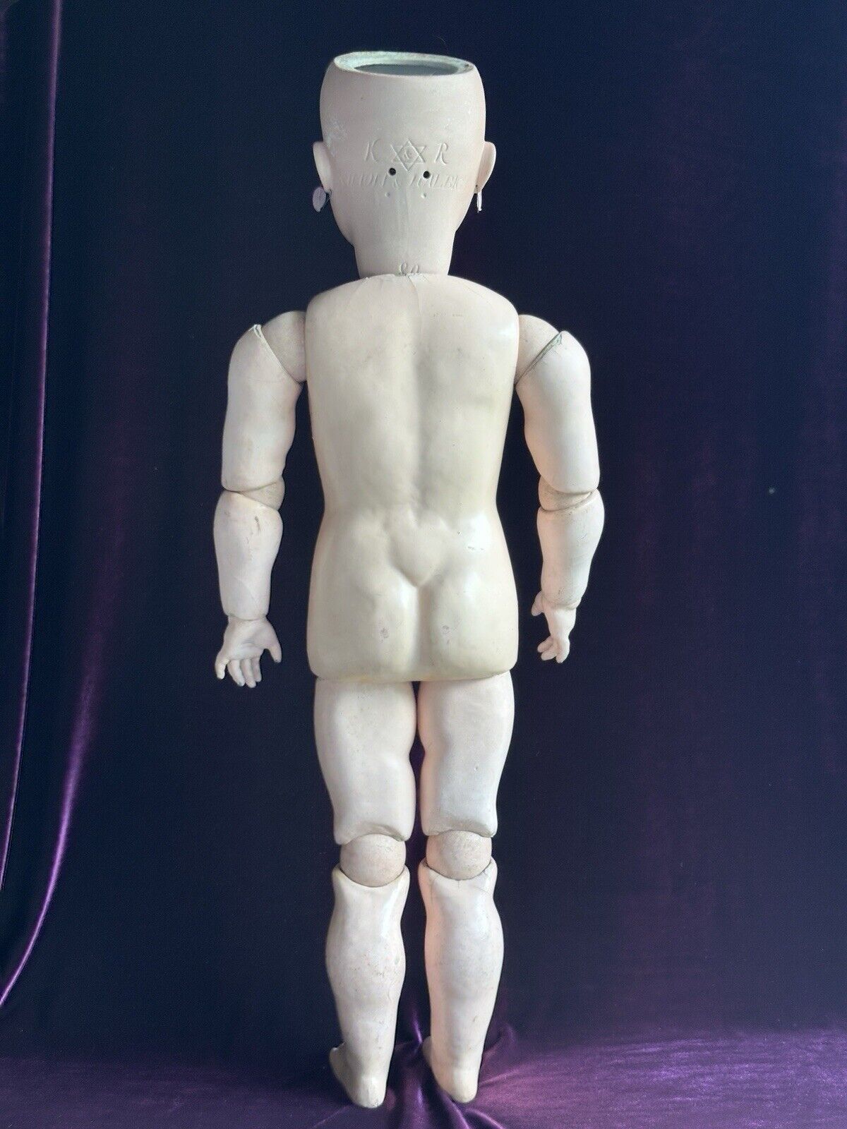 Large Antique German 31” Simon Halbig Kammer Reinhardt 80 Bisque Head Doll