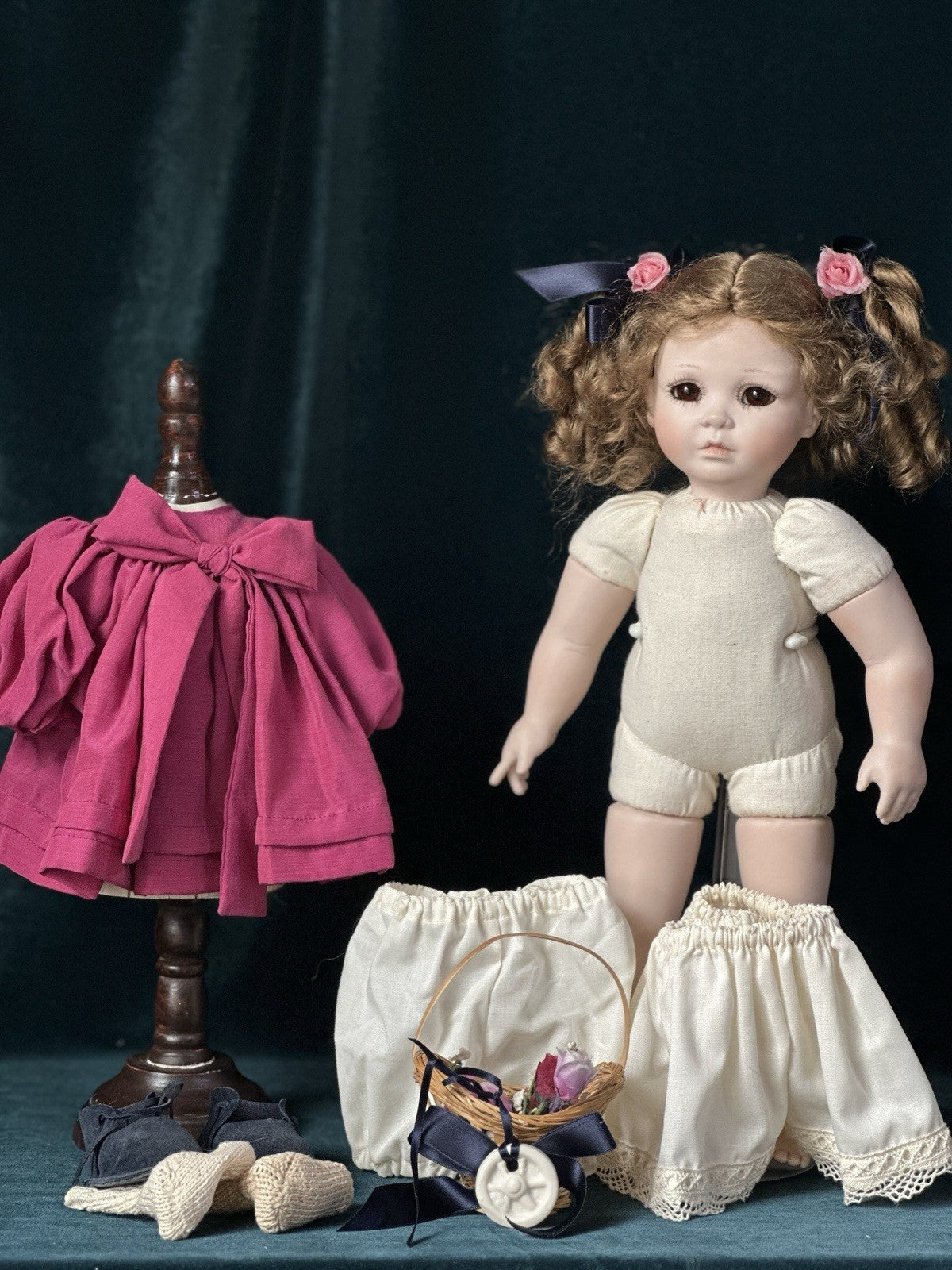 Artist Made Porcelain 15” Doll By Gaby Rademann