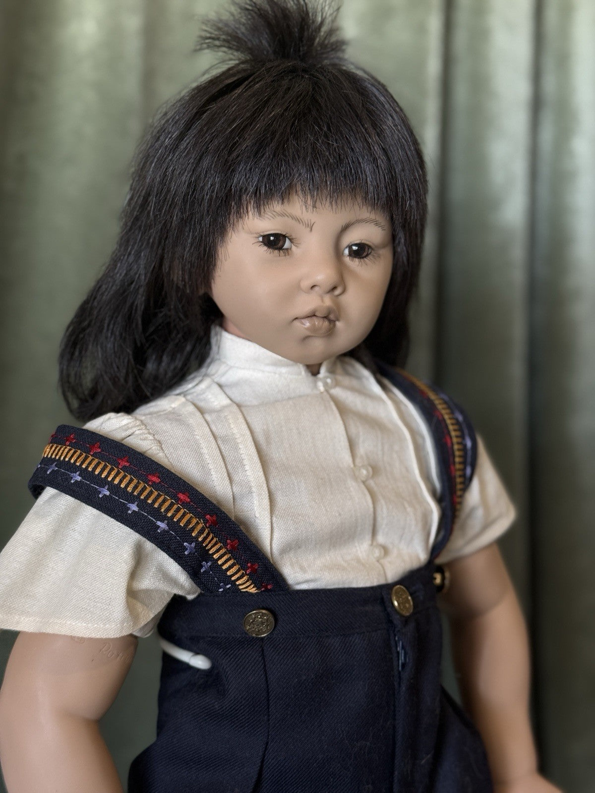 Rotraut Schrott Native American Indian 23” Vinyl Doll Puyi GADCO art print/box