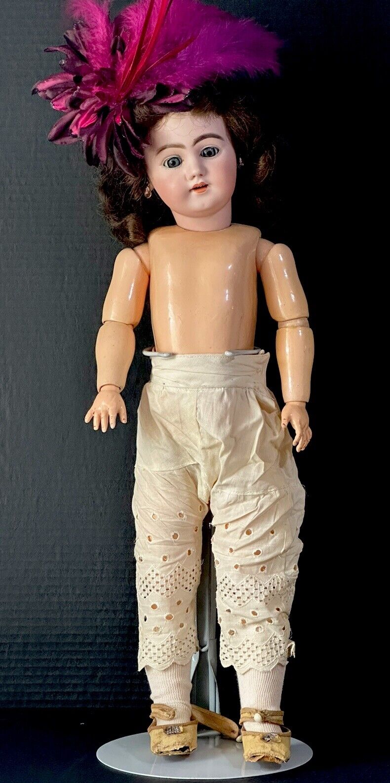 Antique German Simon Halbig Mold 1009 Dep 24” Doll Bisque Head Composition Body