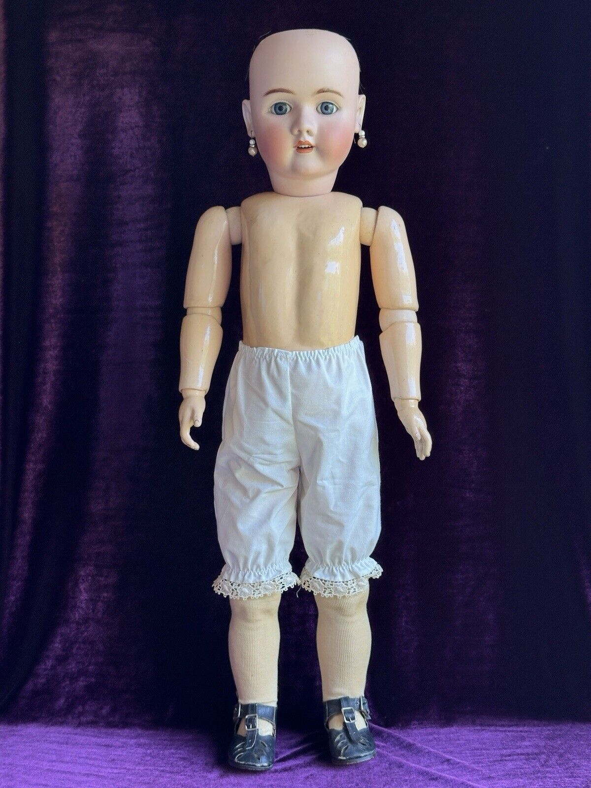 Large Antique German 31” Heinrich Handwerck 109 Bisque Head Doll