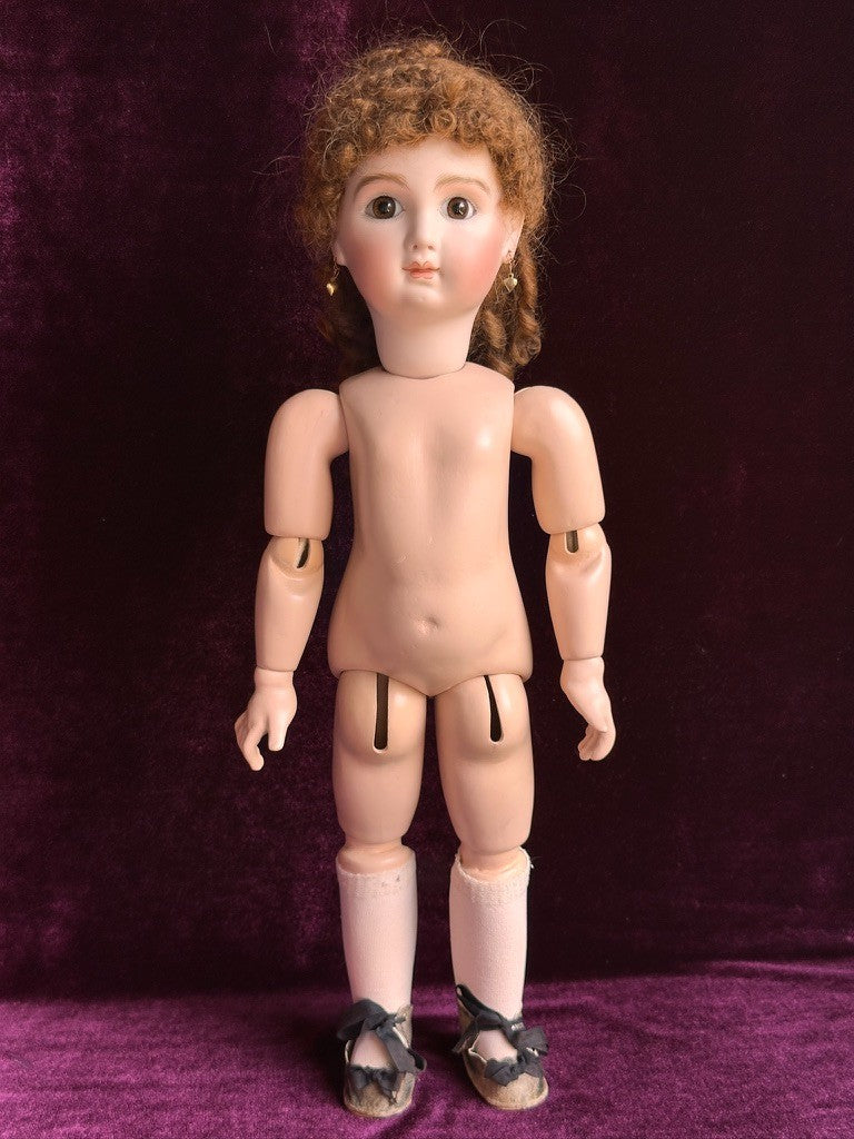 Vintage Reproduction of French Jumeau 18” Doll Porcelain Head by Calli Lou