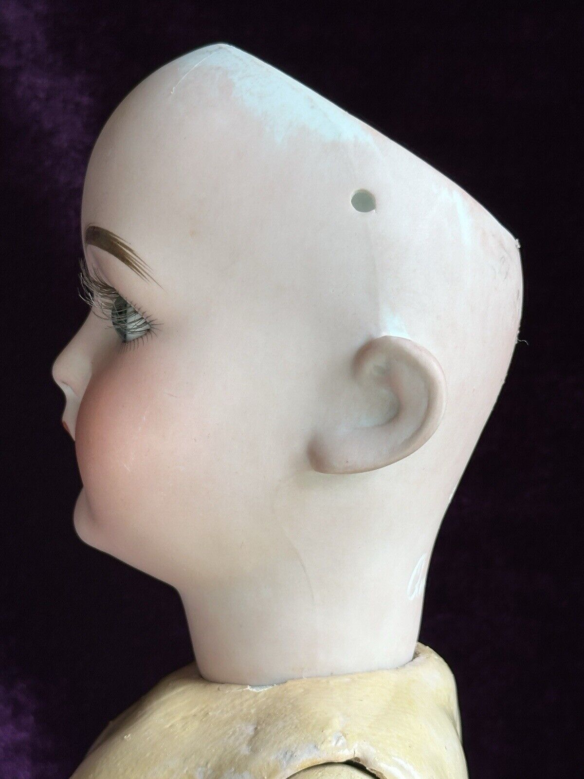 Antique German 24” Queen Louise Bisque Head Doll